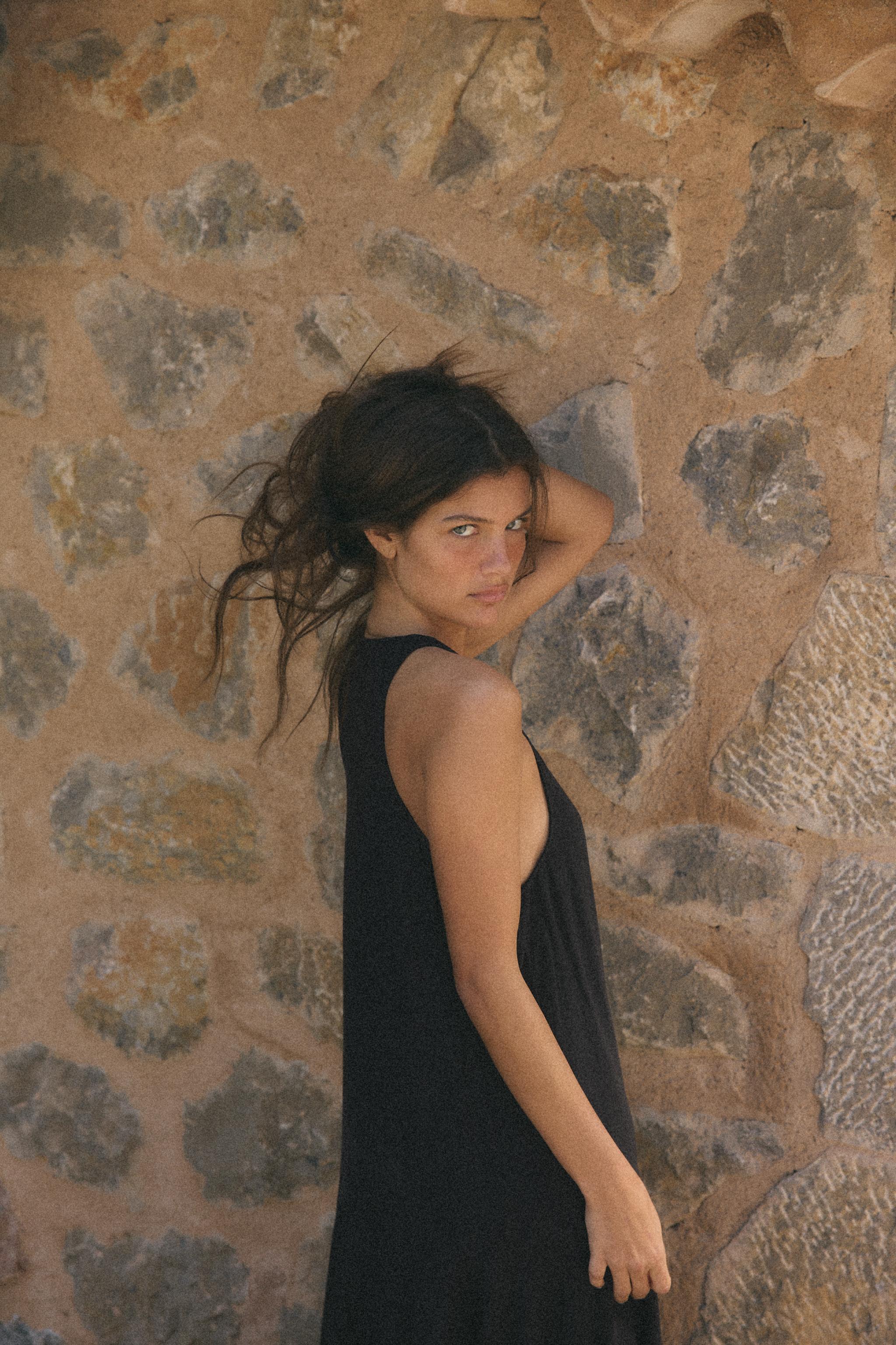 ROBE MI-LONGUE EN LYOCELL